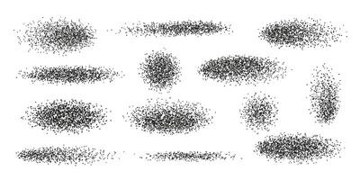Galaxy Dust Scatter Set, Star Cloud Cluster Textures, Space Particle Effect, Cosmic Noise, Stardust Isolated Shapes for Science, Fantasy, and Outer Space Design. Illustration vector