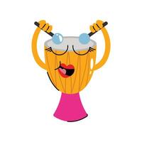 Goblet Drum outline icon. EPS 10 file vector