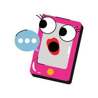 Message Sticker. Eps 10 file vector