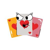 Heart card Sticker. eps 10 file vector