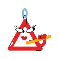 Triangle Sticker. Eps 10 file vector