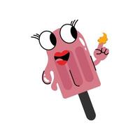 Popsicle Sticker. Eps 10 file vector