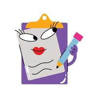 Clipboard Sticker. Eps 10 file vector