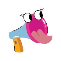 Tongue Sticker. Eps 10 file vector