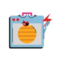 Amplifier Sticker. Eps 10 file vector