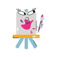 Canvas Sticker. Eps 10 file vector