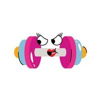 Dumbbell Sticker. Eps 10 file vector