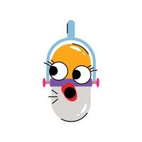 Singing Sticker. Eps 10 file vector