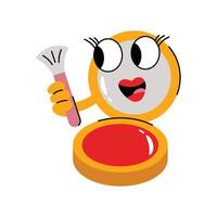 Blush Sticker. Eps 10 file vector