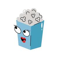 Popcorn Sticker. Eps 10 file vector