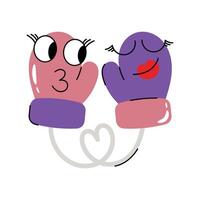 Gloves Sticker. eps 10 file vector