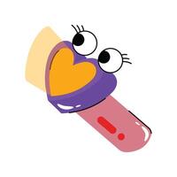 Flashlight Sticker. eps 10 file vector
