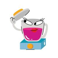 Blender Sticker. Eps 10 file vector