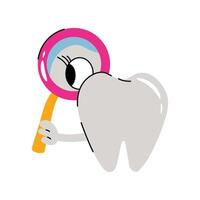 Looking mirror Sticker. Eps 10 file vector