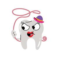 Tooth sheriff Sticker. Eps 10 file vector