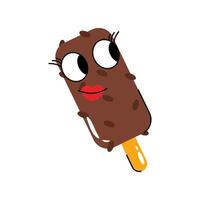 Ice cream stick Concept Sticker. Eps 10 file vector