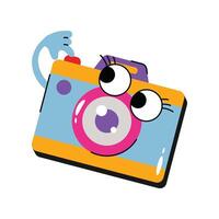 Camera Concept Sticker. Eps 10 file vector