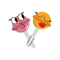 Lollipop Sticker. Eps 10 file vector