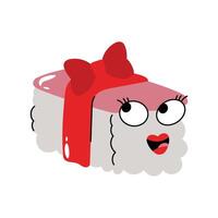 Sushi Sticker. Eps 10 file vector