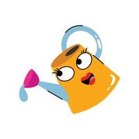 Watering can Sticker. Eps 10 file vector