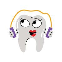 Skipping tooth Sticker. Eps 10 file vector