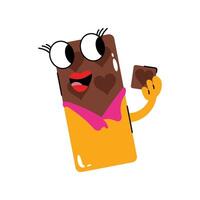 Chocolate bar Sticker. eps 10 file vector