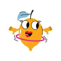 Lemon Sticker. Eps 10 file vector