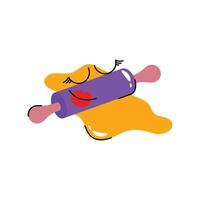 Flour Sticker. Eps 10 file vector