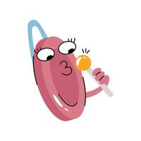 Gong Colored Sticker. Eps 10 file vector