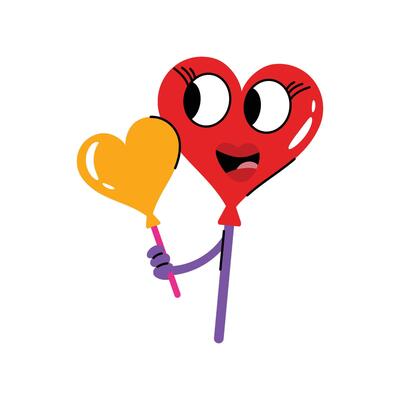2 Shades Lollipop Sticker. eps 10 file