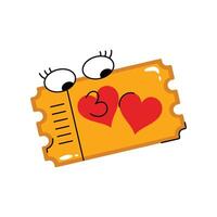 Ticket Sticker. eps 10 file vector