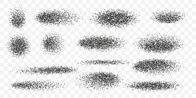 Realistic Dust Particles, Grain Scatter, and Texture Elements for Backgrounds, Effects, and Overlays on Transparent Background. Illustration vector