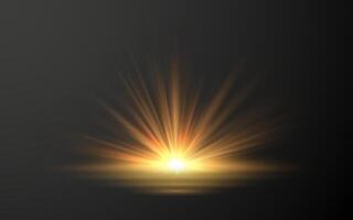 Bright flash effect rays glare Light light blur effect. vector