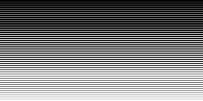 Horizontal speed line halftone pattern thick to thin. illustration vector
