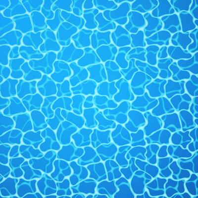 Blue water background. Seamless blue ripples pattern. Water pool texture bottom background. illustration