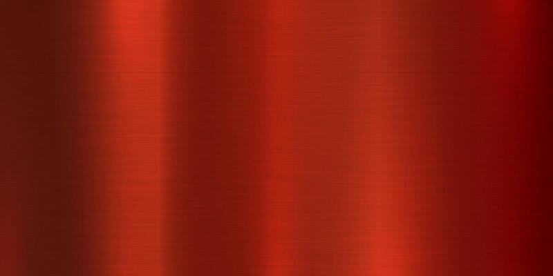 Red metallic gradient with scratches. Foil surface texture effect. illustration