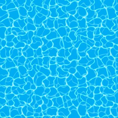 Blue water background Seamless blue ripples pattern. Water pool texture bottom background. illustration