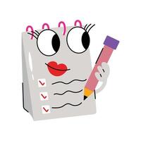 Schedule Sticker. Eps 10 file vector