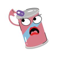 Soda can Sticker. Eps 10 file vector