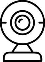 A webcam icon illustration on a white background vector