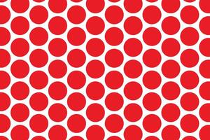 pattern, a seamless arrangement of bright red polka dots on a white background, creating a bold, playful, and eye-catching retro-inspired design perfect for fashion or decoration. vector