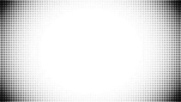 Dot corner background pattern with half tone halftone white gradient. frame art in pop abstract border texture with circles. Mesh graphic screen with fade curve and modern wave vignette. vector