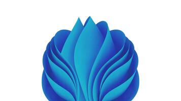 3D abstract blue background with wavy paper and fabric shapes. Smooth folded ribbons and curvy textile layers in soft motion. Minimal horizontal render with elegant structure and blank composition. vector