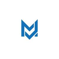JM MJ Initial Logo Design . JM MJ elegant and Professional icon design vector
