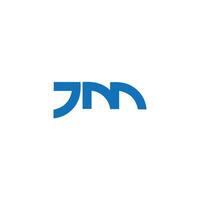 JM MJ Letter flat Unique flat abstract monogram Initial Logo Design Template Illustration. JM MJ elegant and Professional icon design vector