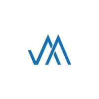 JM MJ monogram Logo Design Template Illustration. JM MJ elegant and Professional icon design vector