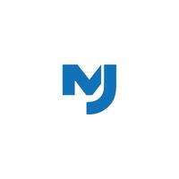 JM MJ monogram Logo Design . JM MJ elegant and Professional icon design vector