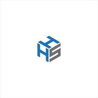 HHS Letter monogram Initial Unique modern flat abstract logo design. HHS elegant and Professional icon design vector