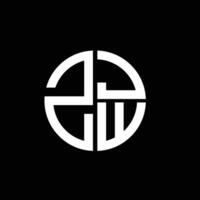 ZJW logo ZJW icon ZJW ZJW monogram ZJWletter ZJWminimalist ZJWtriangle ZJWflat Unique modern flat abstract logo design. vector