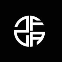 ZFA logo ZFA icon ZFA ZFA monogram ZFAletter ZFAminimalist ZFAtriangle ZFAflat Unique modern flat abstract logo design. vector